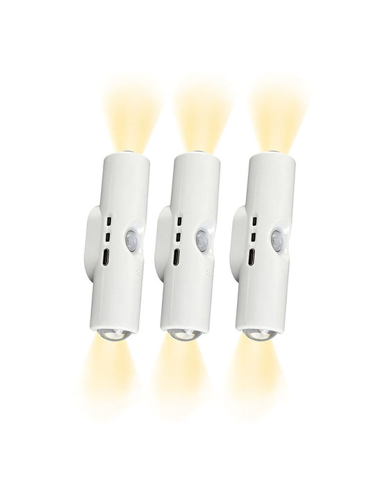 Dual-Head Cat's Eye Sensor Wall Light