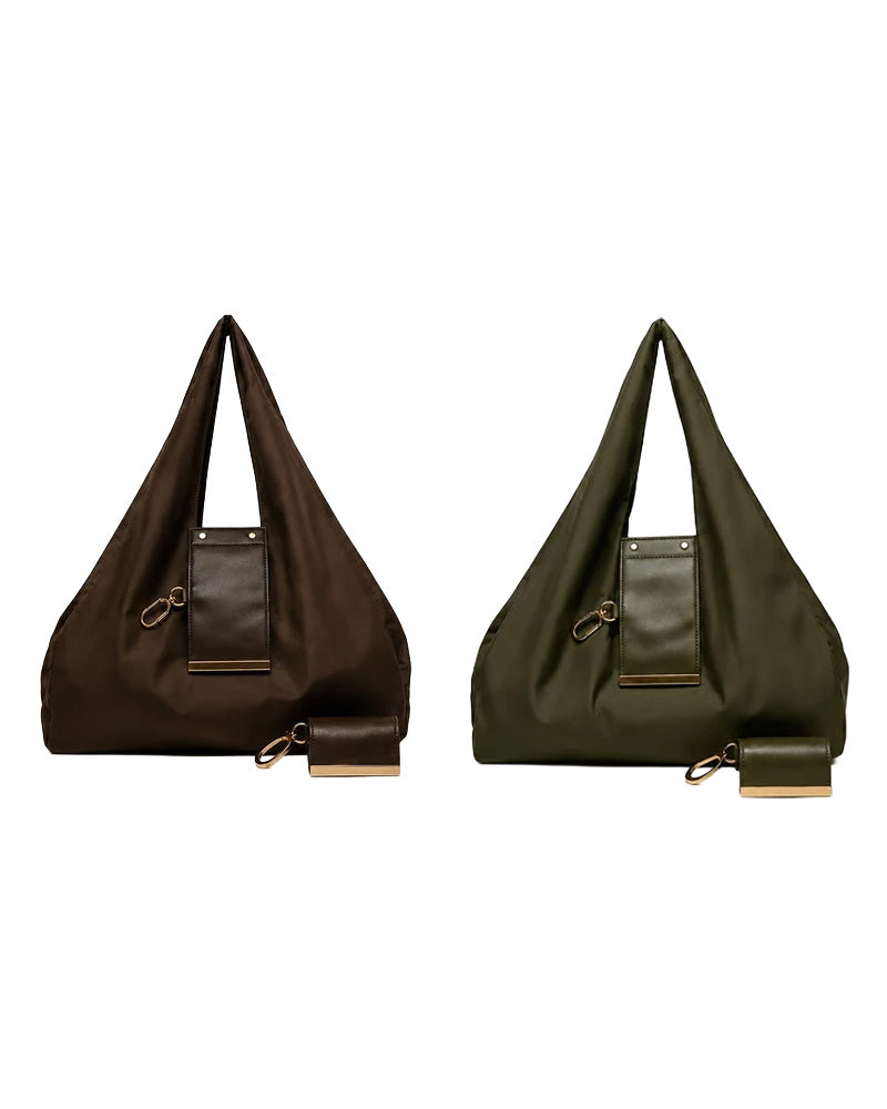 Charm Transformable Bag – Stylish Vegan Leather Tote & Keychain Charm