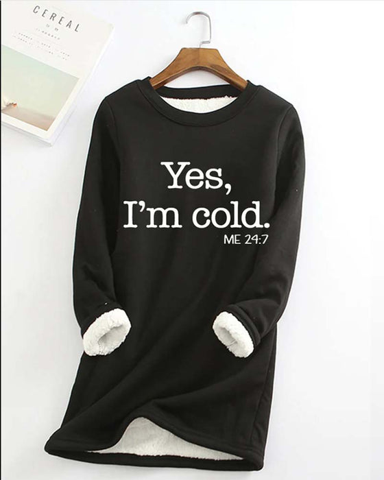 Letter printed fleece casual pants