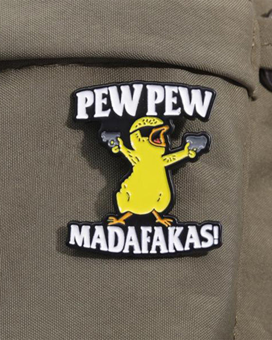 Letter & Cartoon Duck Design Brooch