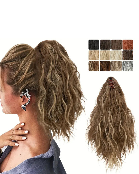 Synthetic Long Wavy Fluffy Ponytail Hairpieces