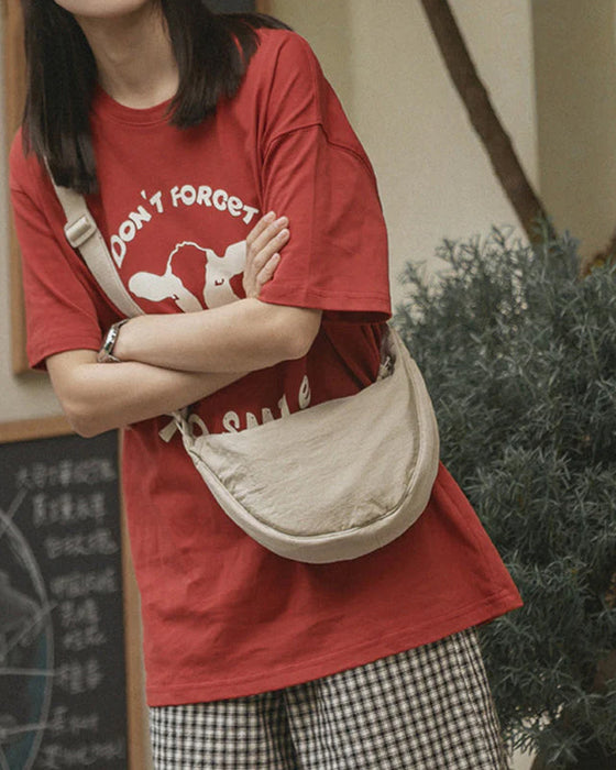 Simple Women Dumpling Shoulder Bag