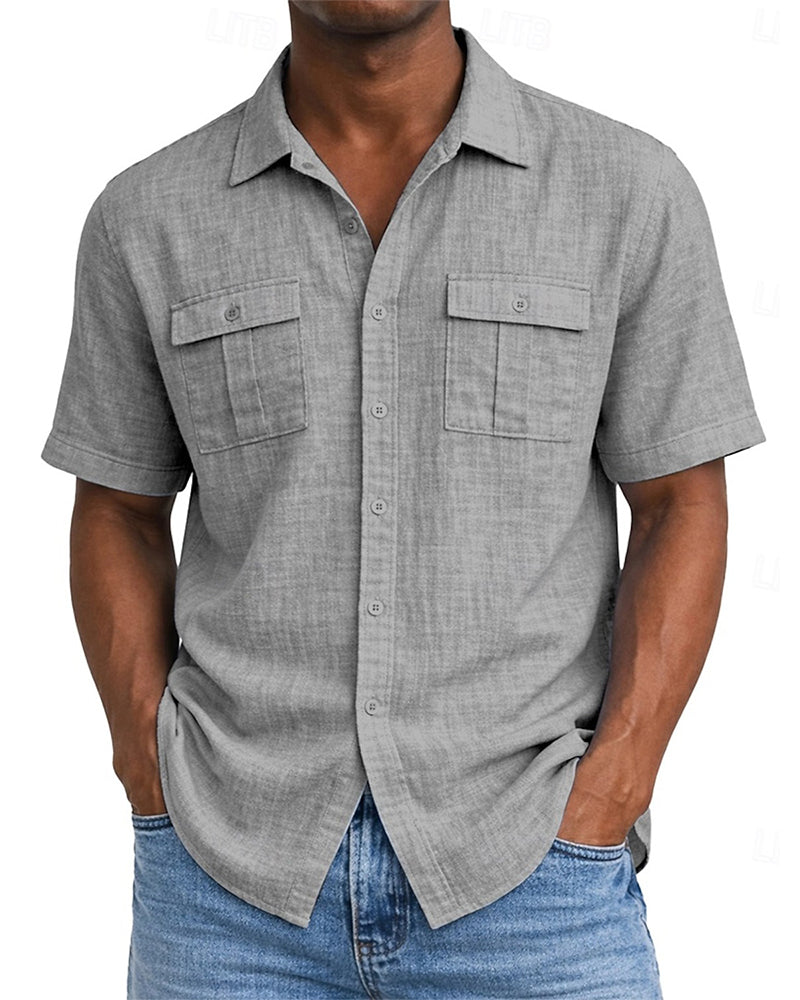 Men's Pocket Short Sleeve Shirt