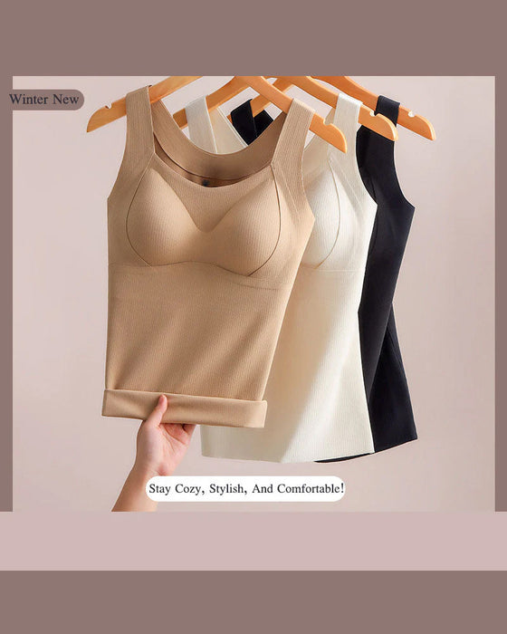 Women's Thermal Tank Tops With Built-in Bra