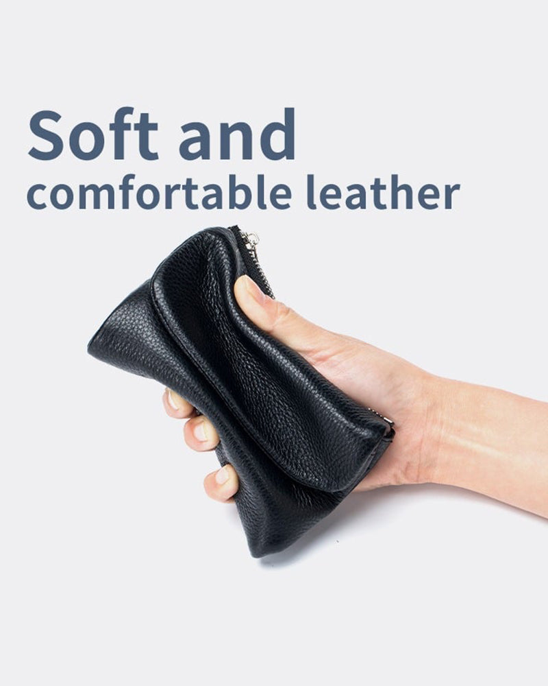 Short Soft Leather Wallet