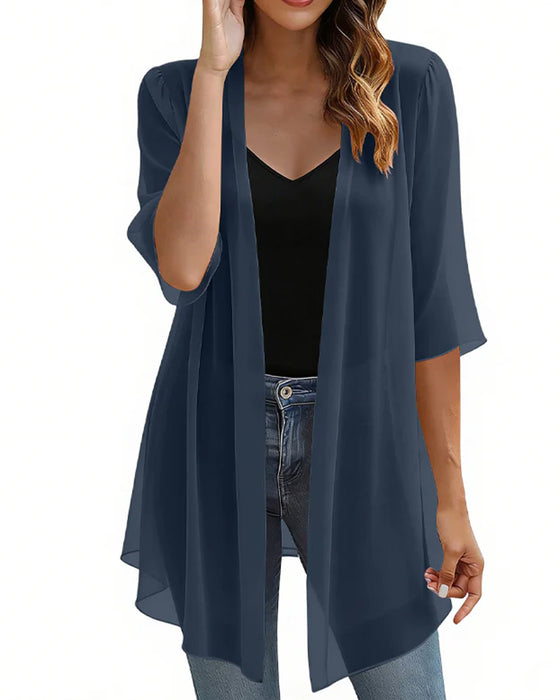 Lightweight Solid Sun Protection Cover-Up