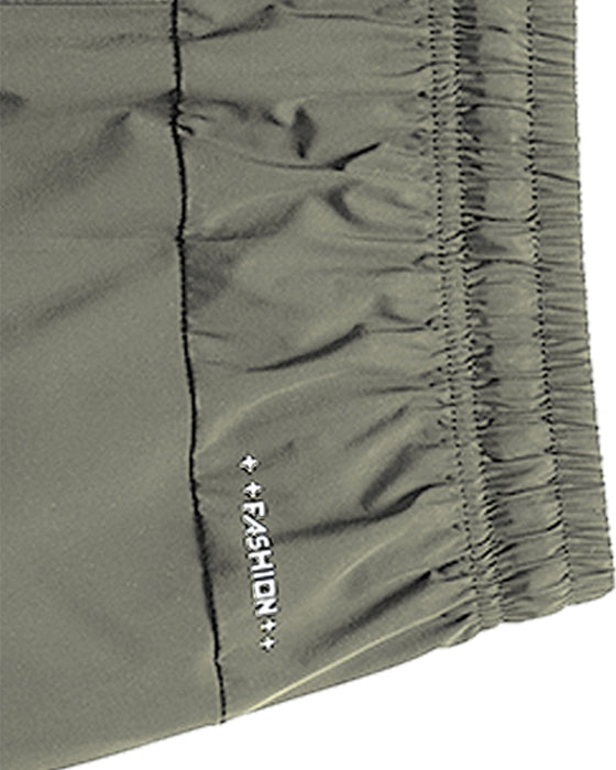 Men Elastic Waist Pocket Quick-Dry Ice Silk Sports Shorts