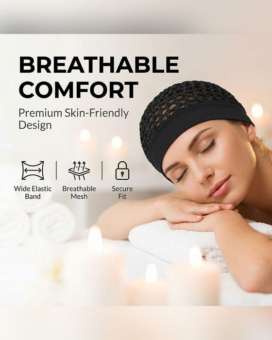Stretchy Wide-Edge Sleeping Cap