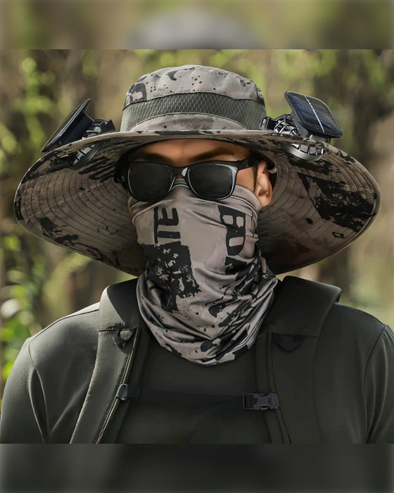 New Solar-Powered Outdoor Cooling Fan Hat