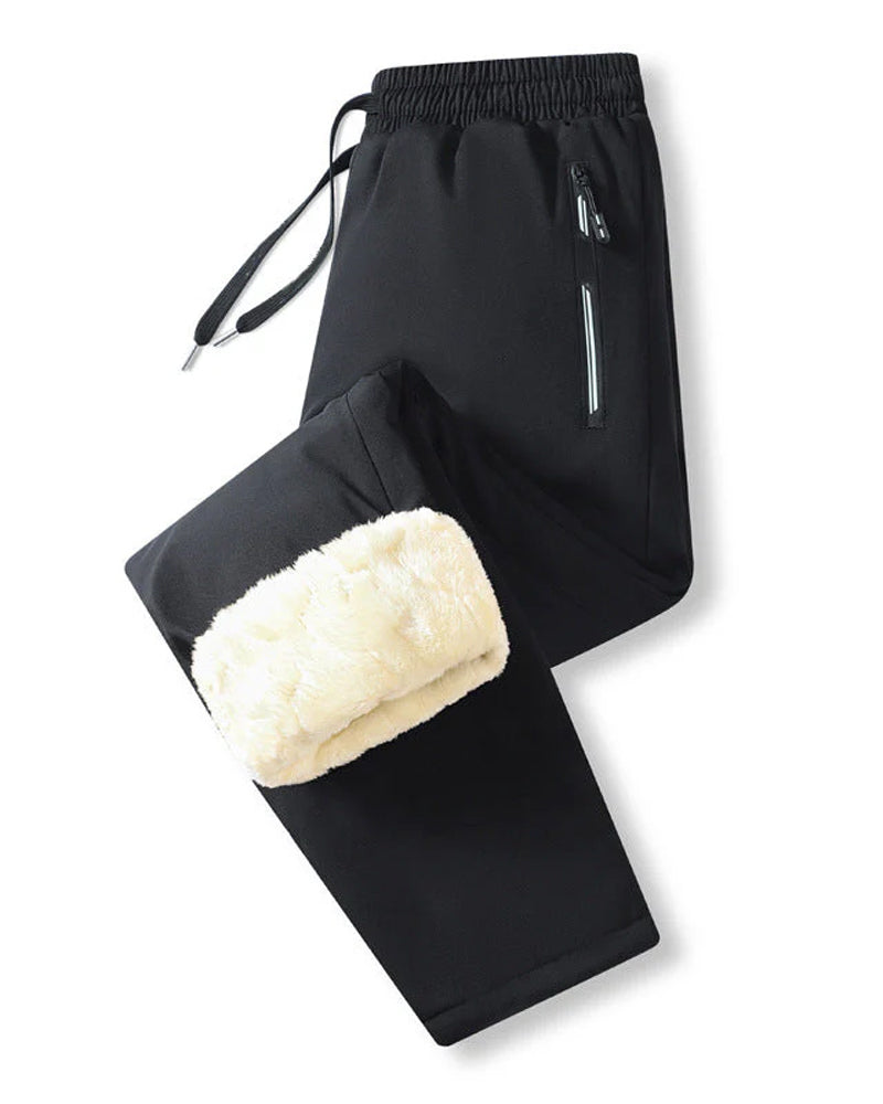 Men's Warm-Lined Waterproof Drawstring Trousers