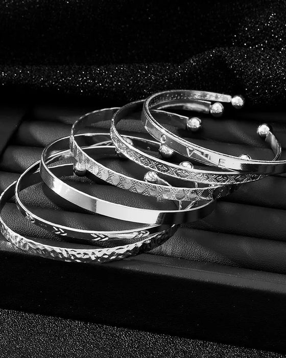 Hexagram bracelet 7-piece set