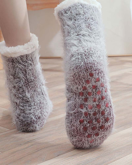 Cozy Lounge Slipper Socks with Grippers