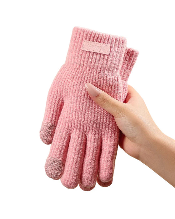 Warm Thermal Knit Touchscreen Gloves