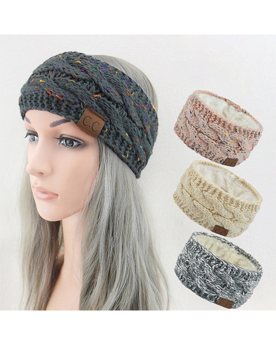 Fleece Knit Headband for Autumn and Winter