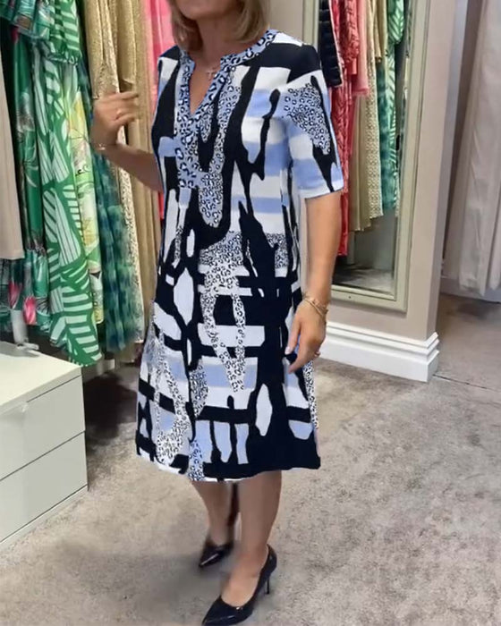 Women's leopard print midi dress