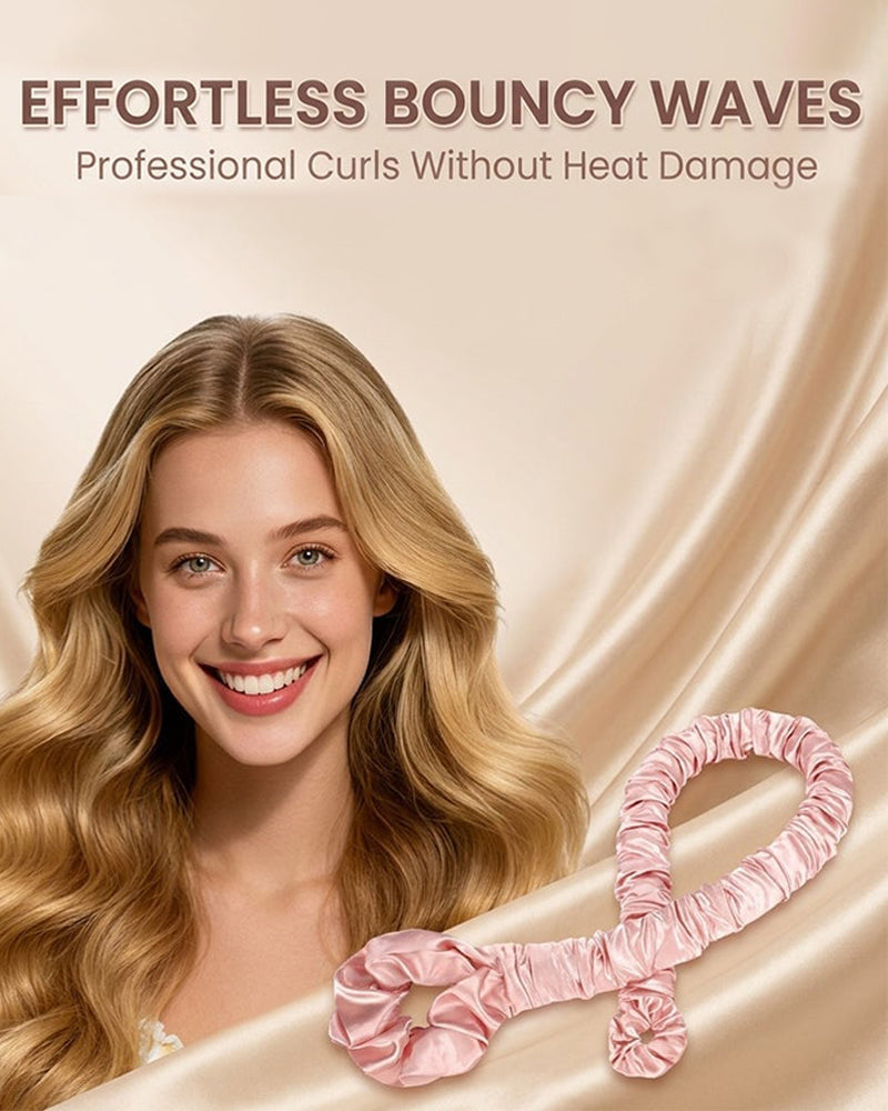 Multi-function Satin Heatless Hair Curler & Hair Tie Non