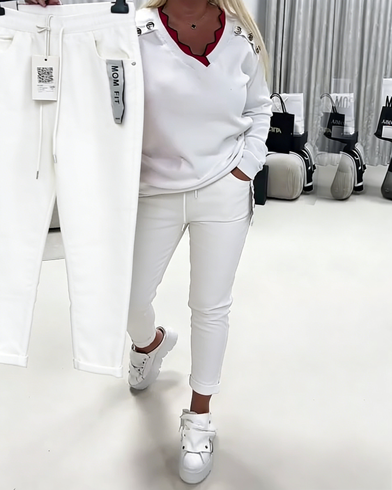 Fashion Stretch Drawstring Pants