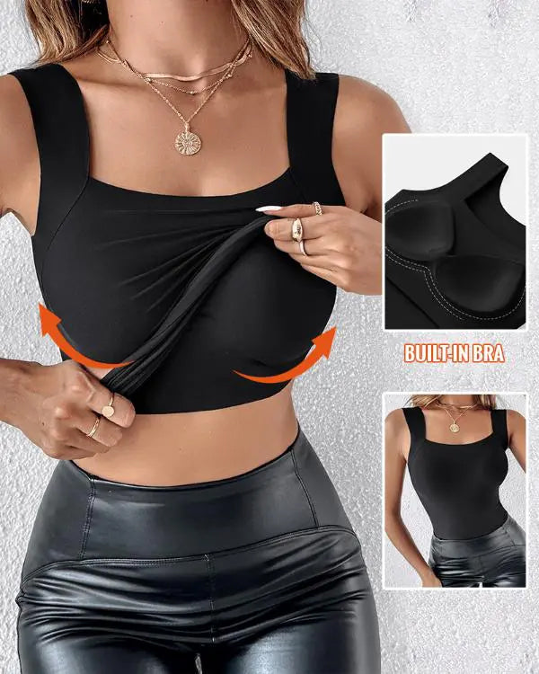 🔥Tank U Neck Shapewear Built-in Bra
