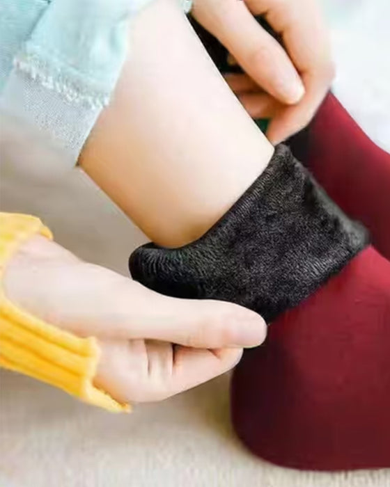 Winter soft plush floor socks