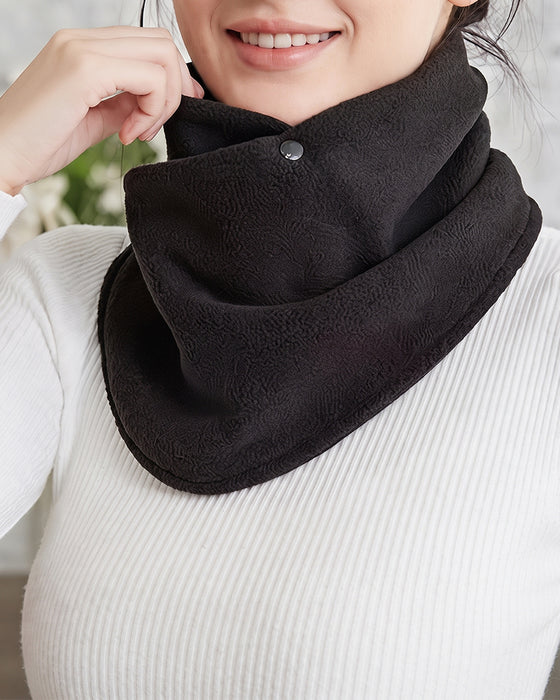 Classic Solid Color Velvet Neck Warmer