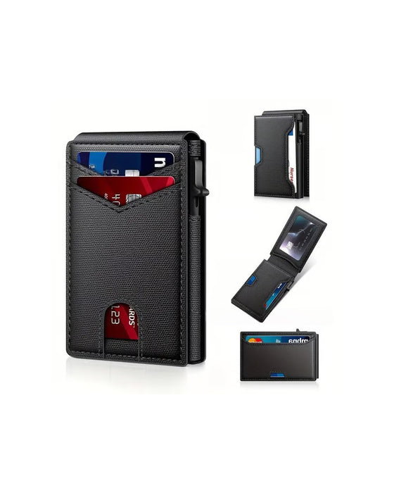Automatic Pop-Up Bifold Card Holder