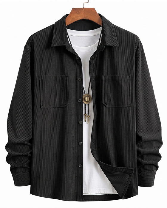 👔Men's Casual Corduroy Shirt Jacket – Classic Texture Meets Everyday Comfort
