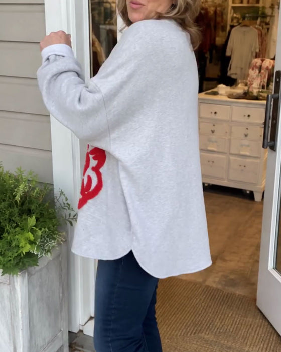 Stylish Santa Claus Loose Sweatshirt