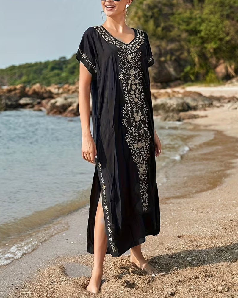 Ethnic Style Retro Short-Sleeved Dress