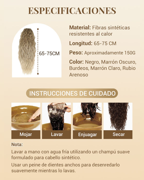 Long Voluminous And Curly Hair Extension