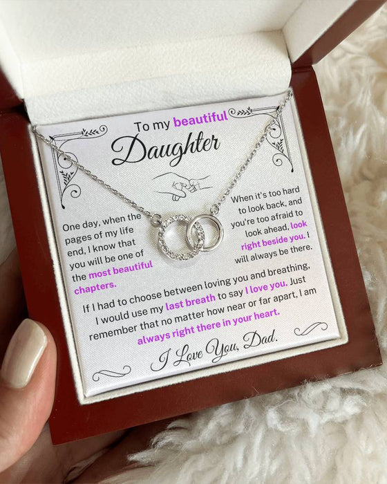 Double Ring Necklace