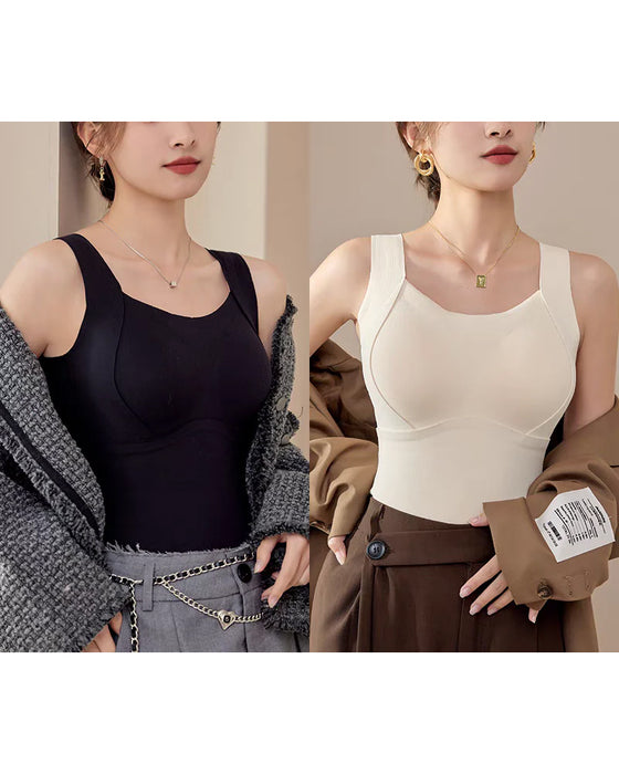 Women's Thermal Tank Tops With Built-in Bra