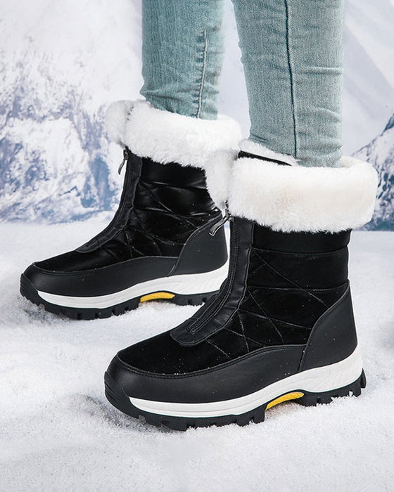 Women’s Non-Slip Warm Zipper Snow Boots