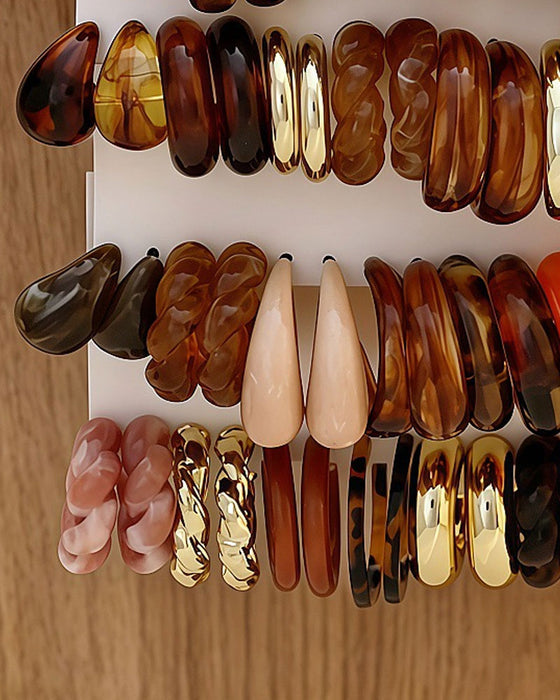Resin Bold Drop Earrings