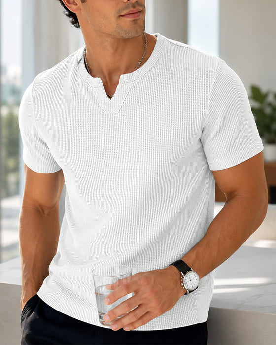 Men's Waffle Casual T-Shirt