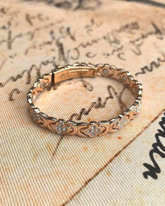 Four-Leaf Clover Copper Bracelet