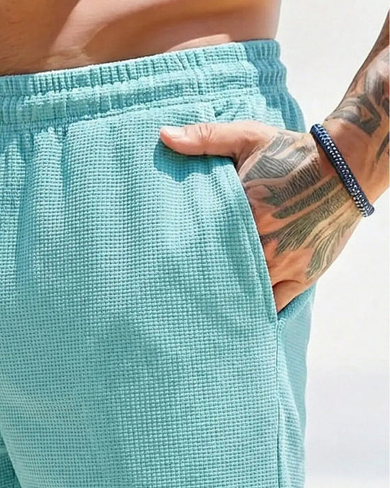 Men’s Waffle Casual Shorts