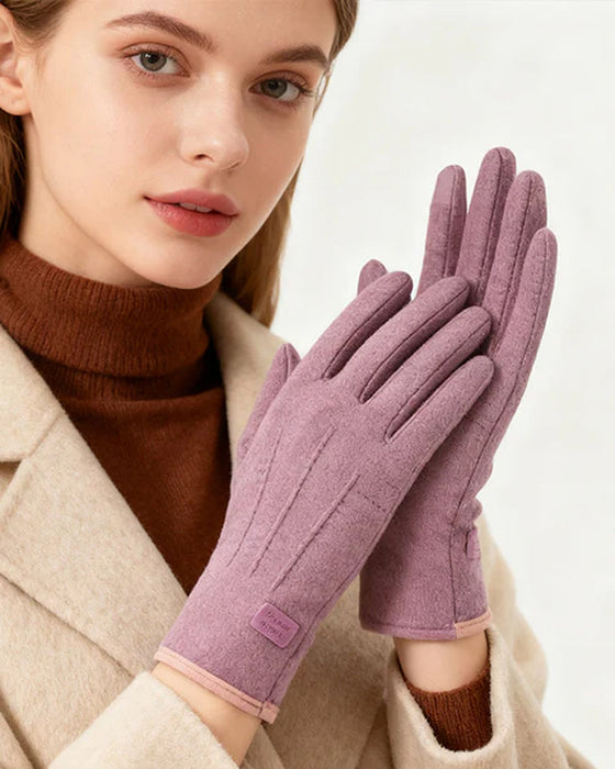Warm And Windproof Gloves With Touchscreen Function And Anti-Slip Grip