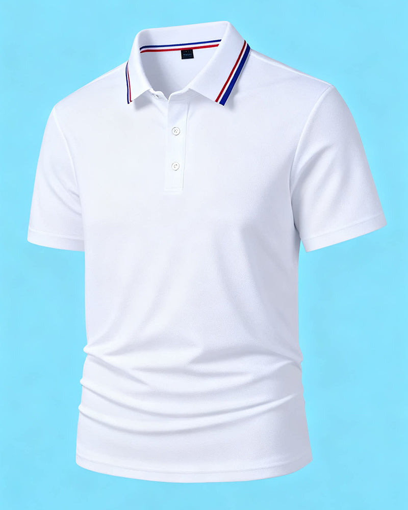Lapel Breathable Short Sleeve Shirt