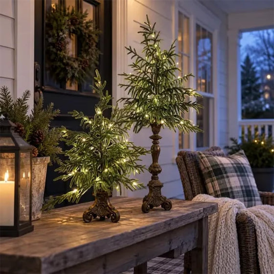 Lighted Tabletop Christmas Tree