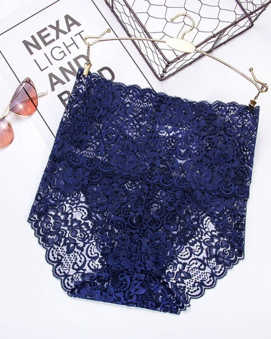 High Waist Pretty Lace Panties