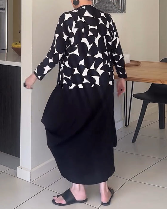 Geometric Print Two-Piece Set