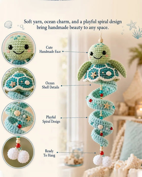 Ocean Wind Chime Knitted Material Bag