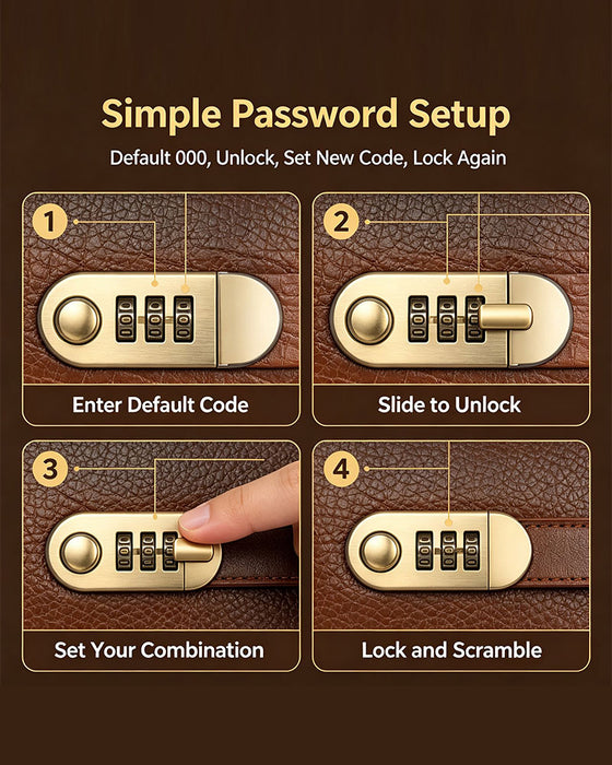 Combination Lock Cash Book