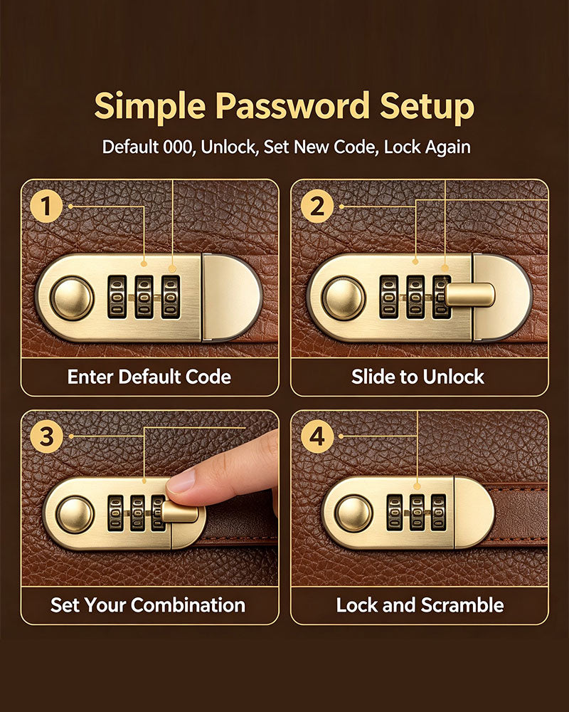 Combination Lock Cash Book