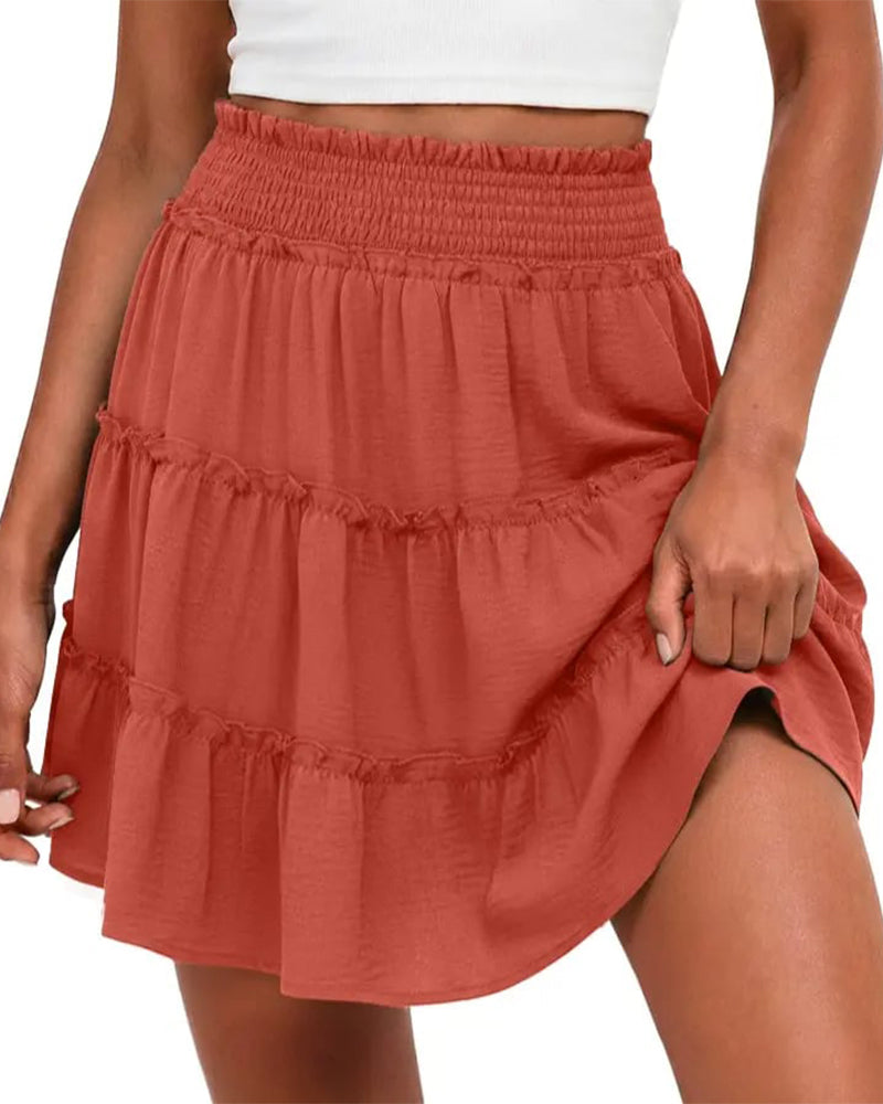 Elastic-Waist Bottoms with Built-in Shorts