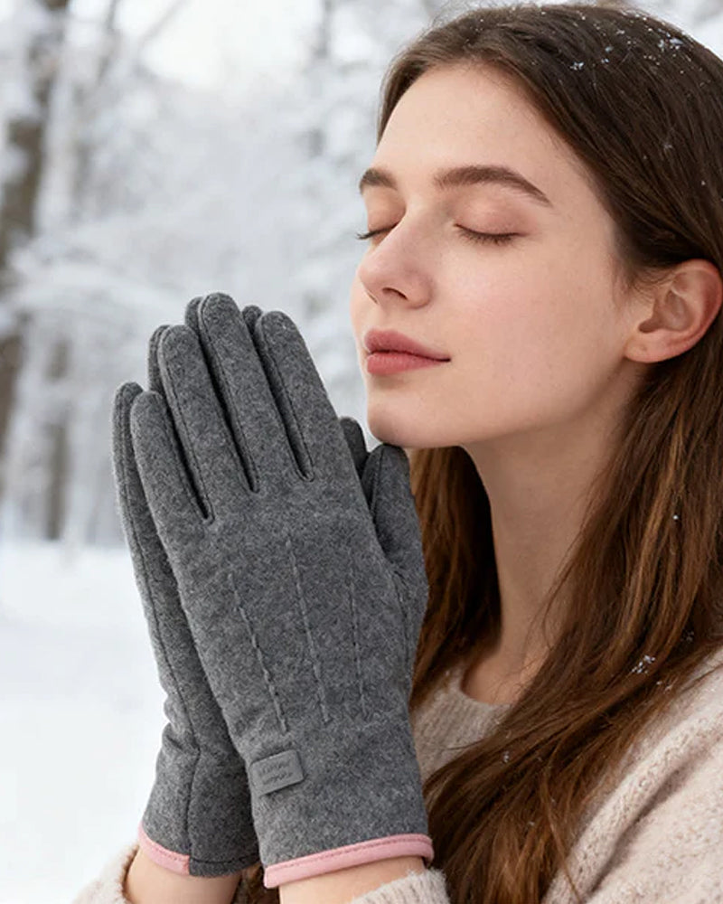 Warm And Windproof Gloves With Touchscreen Function And Anti-Slip Grip