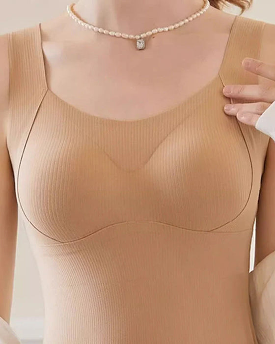 Women's Thermal Tank Tops With Built-in Bra