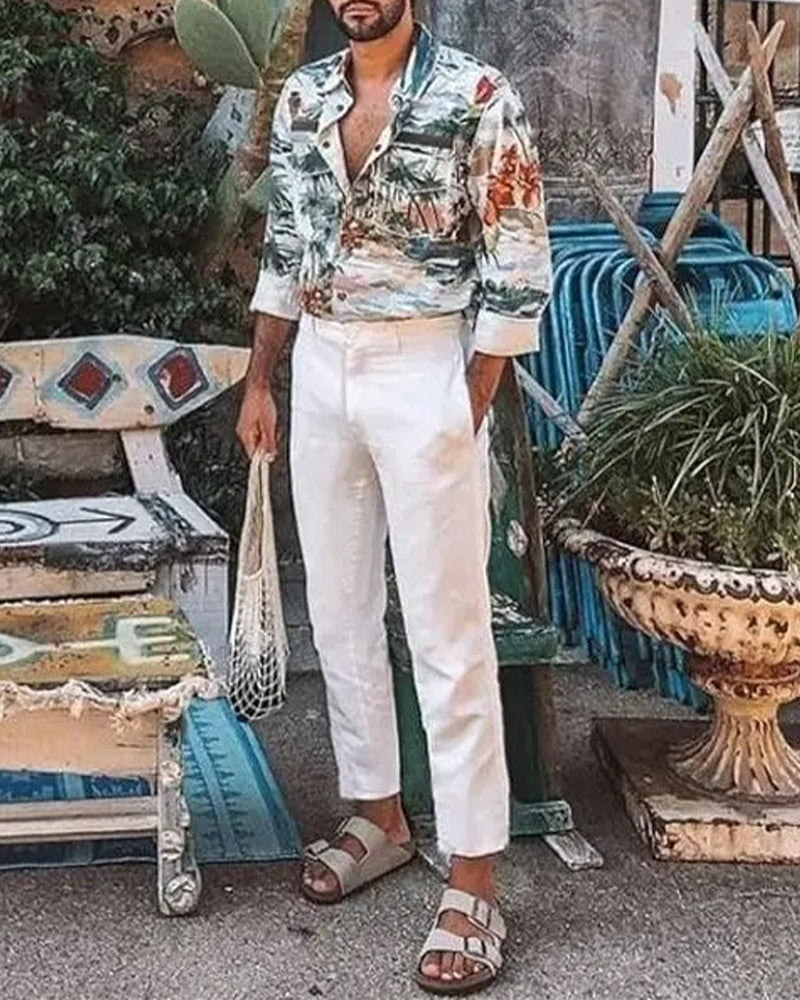 Men's Casual Cropped Pants