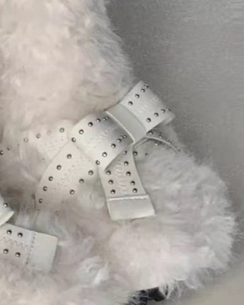 Women's Fur Lined Flat Snow Boots
