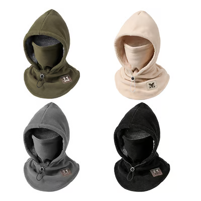 Fleece Double Layer Integrated Hat
